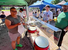 Crepes-Station der Straßenambulanz